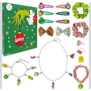 Dr. Seuss Grinch Advent Calendar 24 Days Holiday Accessory Surprise